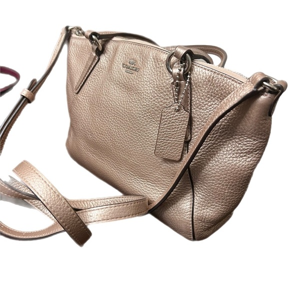 Coach Mini Metallic F29639 Brown Leather Tote Bag.In perfect condition - Picture 4 of 8